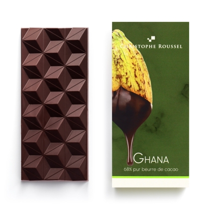 Tablette de chocolat premium Ghana 68%