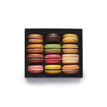 Coffret macarons 12 pièces