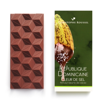 Tablette de chocolat au lait 46% à la Fleur de sel