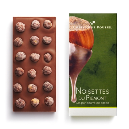 Tablette de chocolat au lait 33% aux Noisettes