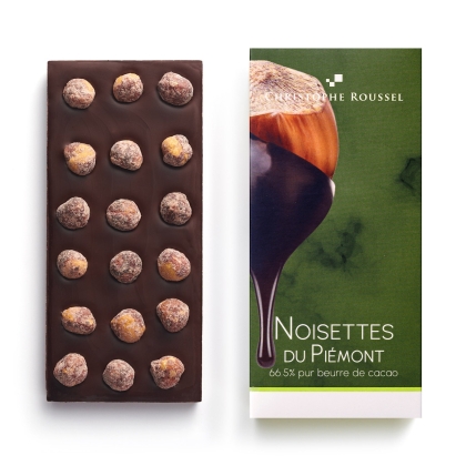 Tablette de chocolat 66,5% aux noisettes